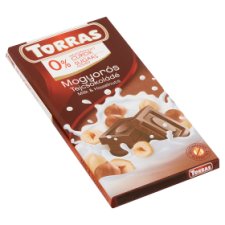 Torras Milk Chocolate with Hazelnut and Sweetener 75 g