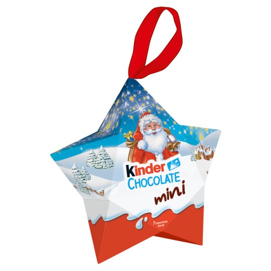 Kinder Chocolate Mini Csillag tejcsokoládé szelet tejes krémmel töltve 7 db 42 g