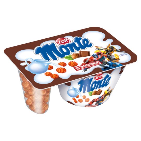 Zott Monte Milk Dessert with Chocolate, Hazelnuts and Butter Biscuits 125 g