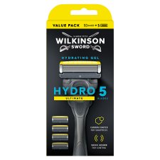 Wilkinson Sword Hydro 5 Ultimate ötpengés borotva hidratáló zselével 5 db