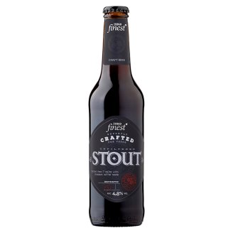 Tesco Finest Stout Unfiltered Quality Stout Beer with Coffee 4,8% 330 ml