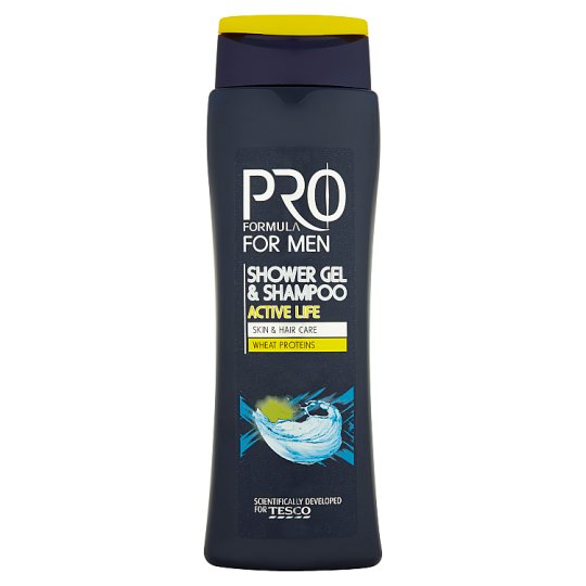 Tesco Pro Formula for Men Active Life tusfürdő & sampon 400 ml