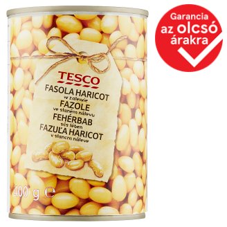 Tesco fehérbab sós lében 400 g