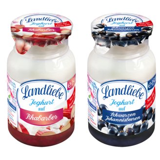 Landliebe rebarbarás vagy feketeribizlis joghurt 150 g