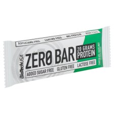 BioTechUSA Zero Bar csokoládé-mogyoró ízű magas fehérjetartalmú szelet édesítőszerekkel 50 g