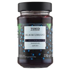 Tesco Blackcurrant Sweetened with Apple Juice 230 g