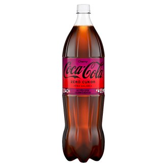 Coca-Cola Zero Cherry colaízű energiamentes szénsavas üdítőital cseresznye ízesítéssel 1,75 l