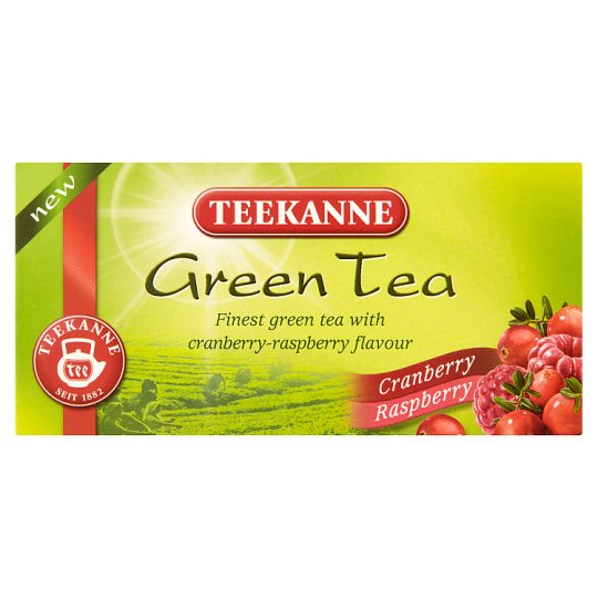 Teekanne Green Tea tőzegáfonya- és málnaízesítésű zöld tea 20 filter 35 g