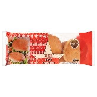 Tesco natúr hamburgerzsemle 6 x 50 g