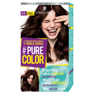 Schwarzkopf #Pure Color tartós hajfesték 4.6 Étcsokoládé