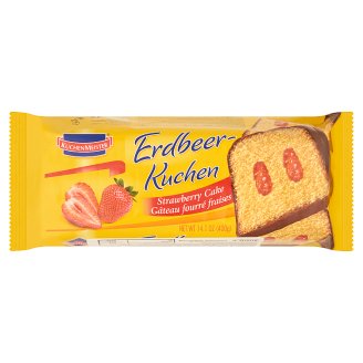 Kuchenmeister piskóta kakaós bevonattal és epres töltelékkel 400 g