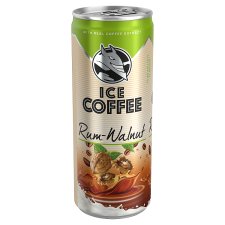 Ice Coffee Rum-Walnut rumosdió ízű UHT alkoholmentes ital tejjel és kávékivonattal 250 ml