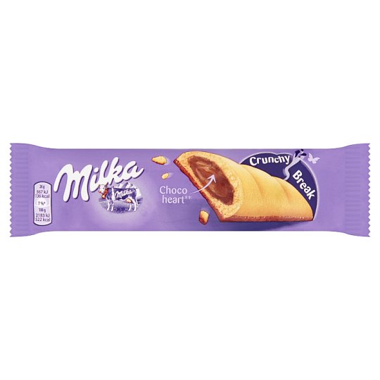 Milka Crunchy Break Biscuit With Hazelnut Flavoured Milk Chocolate