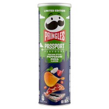 Pringles Passport Flavours Pepperoni Pizza Flavoured Savoury Snack 165 g 