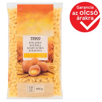 Tesco szarvacska 4 tojásos száraztészta 500 g