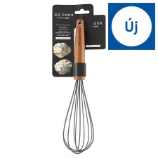 Go Cook Acacia & Silicone Whisk