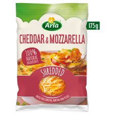 Arla Vörös Cheddar - Mozzarella kemény érlelt zsíros, félkemény reszelt sajtok keveréke 175 g