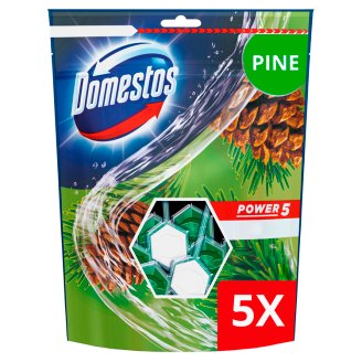 Domestos Power 5 Pine WC frissítő blokk 5 x 55 g
