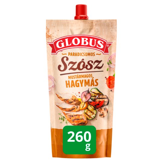 Globus paradicsomos mustármagos hagymás szósz 260 g