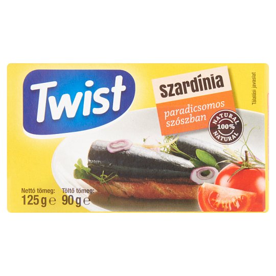 Twist Sardine in Tomato Sauce 125 g Tesco Online, Tesco From Home