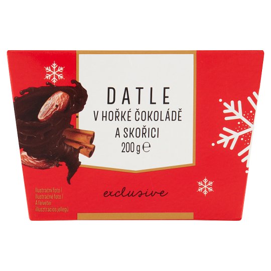 Poex Dark Chocolate Dates with Cinnamon 200 g Tesco Online, Tesco