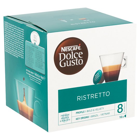 Nescafé Dolce Gusto Ristretto őrölt pörkölt kávé 16 db 104 g