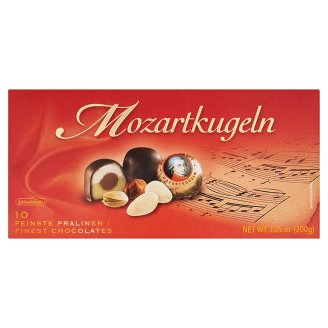Schluckwerder Mozartkugeln csokoládé marcipánnal és mogyoró-nugáttal töltve 200 g
