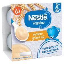 Nestlé Yogolino vaníliás ízű grízes babapuding 6-36 hónapos korig 4 x 100 g (400 g)