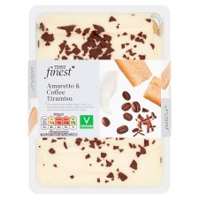 Tesco Finest desszert mascarponés-marsala boros krémmel, kávés-amaretto likőrös öntetben 400 g