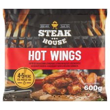 Steak House Hot Wings gyorsfagyasztott, készresütött csípős ízű csirkeszárny 600 g