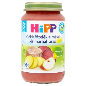 HiPP BIO céklafőzelék almával és marhahússal bébiétel 8 hónapos kortól 220 g