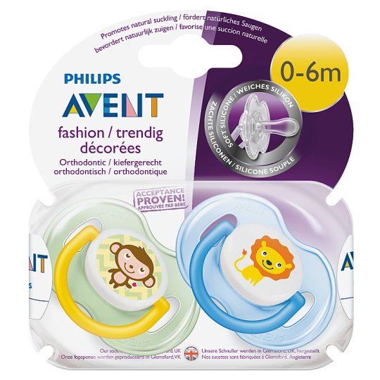 Philips Avent klasszikus játszócumi 0-6 hónapos korig 2 db