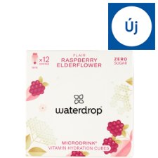 Waterdrop Flair Sparkling Cube Raspberry-Elderflower-Linden Blossom Flavoring 12 x 2,1 g (25,2 g)