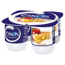 Danone Oikos Görög élőflórás almás pite ízű krémjoghurt 4 x 125 g
