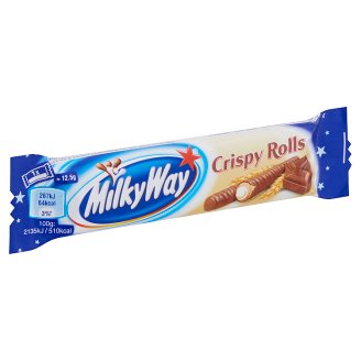 Milky Way Crispy Rolls ostyarudacskák tejes krém töltelékkel és tejcsokoládé bevonattal 25 g