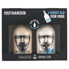 Knut Hansen gin 42% 500 ml + Knut Hansen alkoholmentes párlat 500 ml