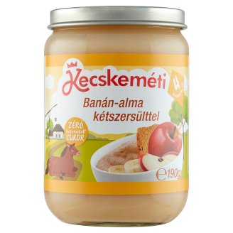 Kecskeméti banán-alma kétszersülttel bébidesszert 4 hónapos kortól 190 g