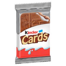 Kinder Cards ropogós ostya tejes és kakaós töltelékkel 25,6 g