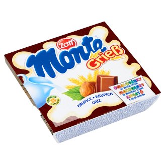 Zott Monte Gríz tejbegríz desszert csokoládéval és mogyoróval 4 x 55 g