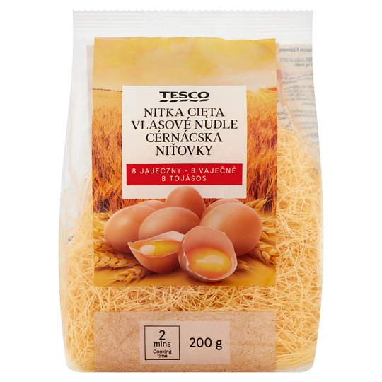 Tesco Vermicelli Dry Pasta with 8 Eggs 200 g