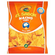 El Sabor Barbeque Flavor Nacho Chips 100 g
