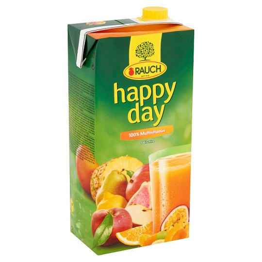 Rauch Happy Day 100% multivitamin vegyes gyümölcslé 9 vitaminnal 2 l