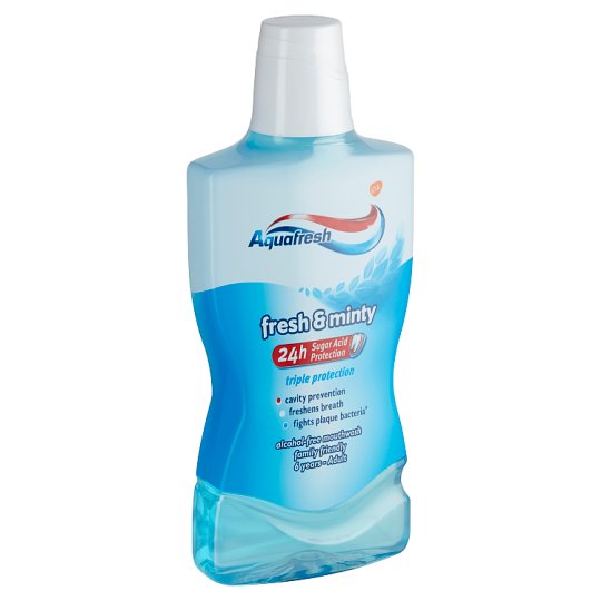 Aquafresh Fresh & Minty alkoholmentes szájvíz 500 ml