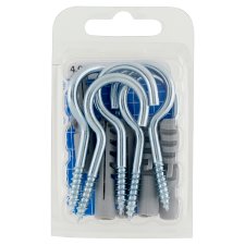 JKH SB Lamp Hook 4,0 x 60 mm, Zinc Plated with Dowel + 8 x 38