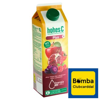 Hohes C Plus+ Vas alma-gránátalma-málna vegyes gyümölcs-zöldséglé 1 l
