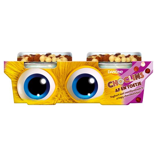 Danone Choclins vaníliaízű, élőflórás joghurt extrudált gabonagolyókkal 2 x 110 g
