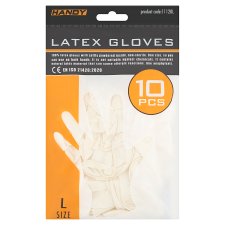 Handy Latex Gloves L 10 pcs 