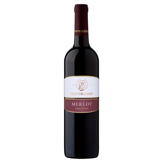 Vesztergombi Szekszárdi Merlot minőségi száraz magyar vörösbor 12,5% 750 ml