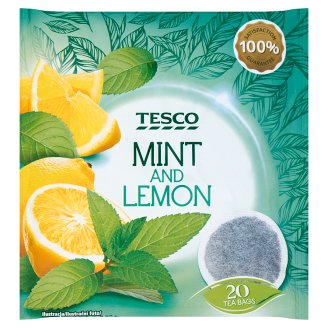 Tesco filteres borsmenta tea citromos ízesítéssel 20 filter 40 g
