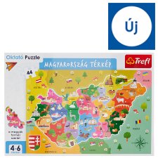 Trefl Hungary Map Educational Puzzle 60 x 40 cm 44 pcs